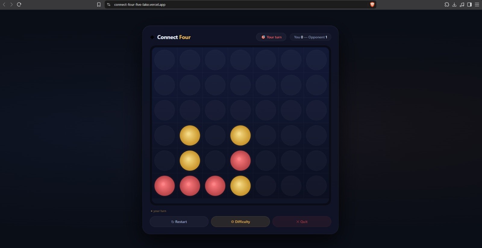 Connect Four Game